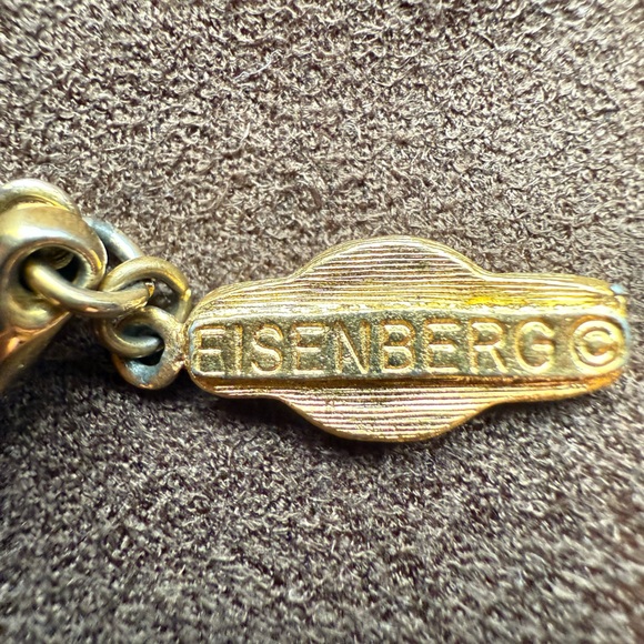 Eisenberg Egyptian Revival King Tut Pharaoh Singned Vintage Pendant Necklace - Picture 5 of 7